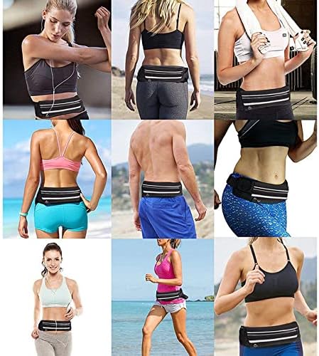 Travel Belt Money Waist Pack - Hidden Waterproof Anti Theft Passport Security Fanny Pouch Wallet for Running Men Women
