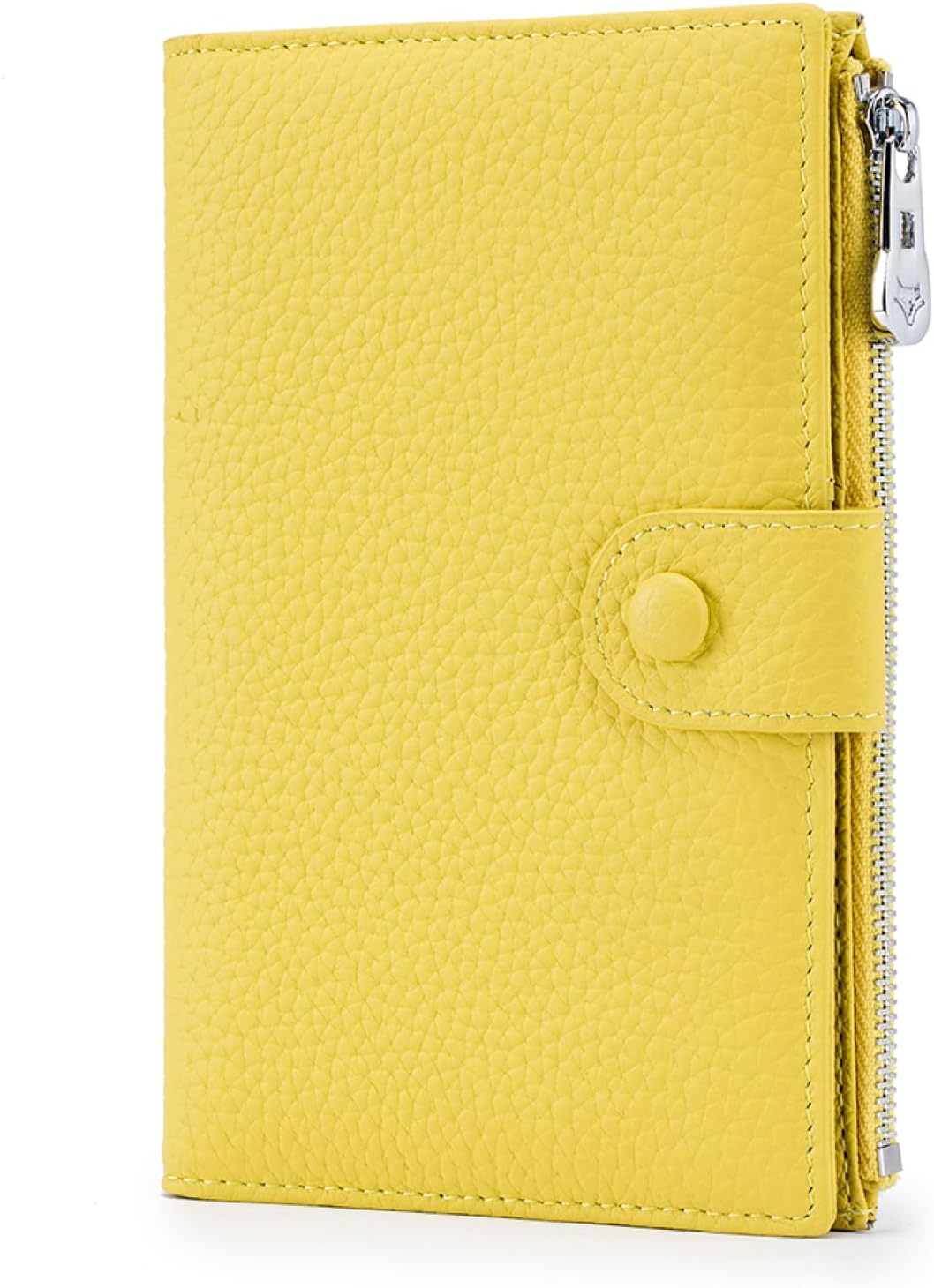 Genuine Leather RFID Blocking Passport Holder Wallet, Multi-Functional Travel Document Organizer with Zipper Pocket, Includes SIM Card Ejector Pin (Pink)
