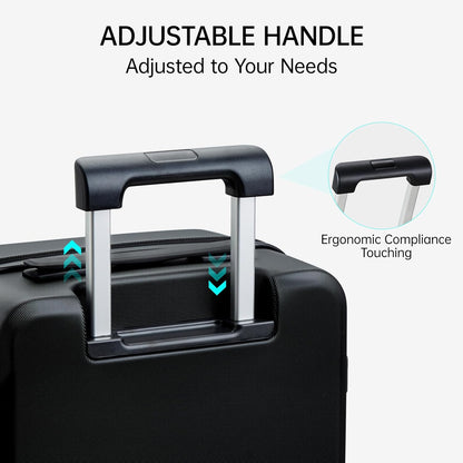 16 Inch Underseat Carry On Luggage With Wheels Underseat Carry On Bag Small Suitcase Personal Item Hard Shell Suitcases Mini TSA Approved Carry On Luggage, Blackish Green