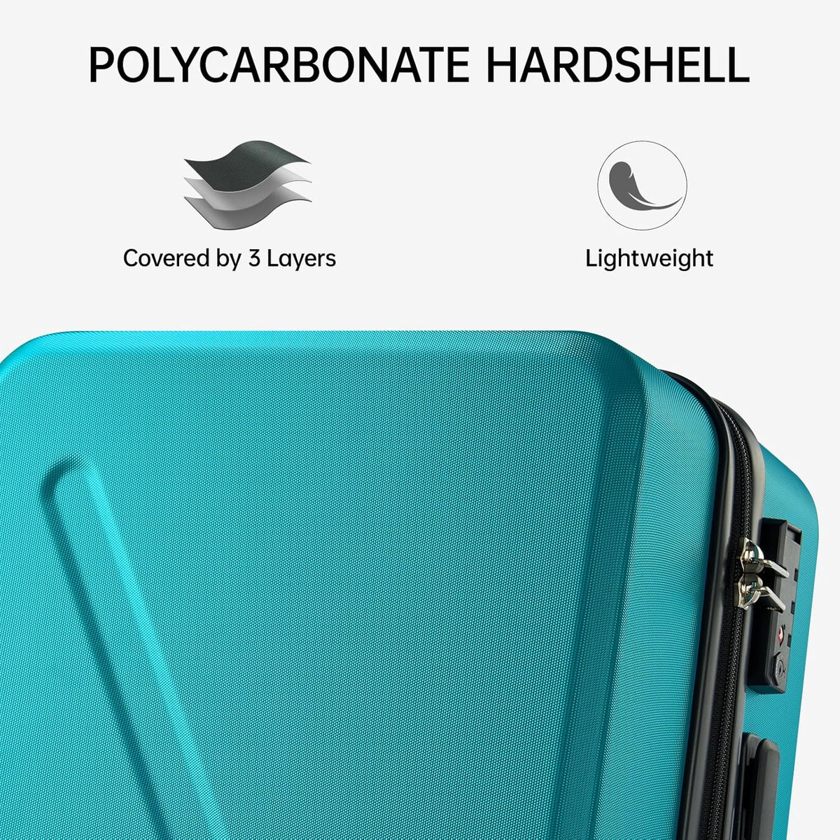 16 Inch Underseat Carry On Luggage With Wheels Underseat Carry On Bag Small Suitcase Personal Item Hard Shell Suitcases Mini TSA Approved Carry On Luggage, Blackish Green
