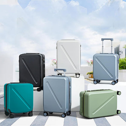 16 Inch Underseat Carry On Luggage With Wheels Underseat Carry On Bag Small Suitcase Personal Item Hard Shell Suitcases Mini TSA Approved Carry On Luggage, Blackish Green