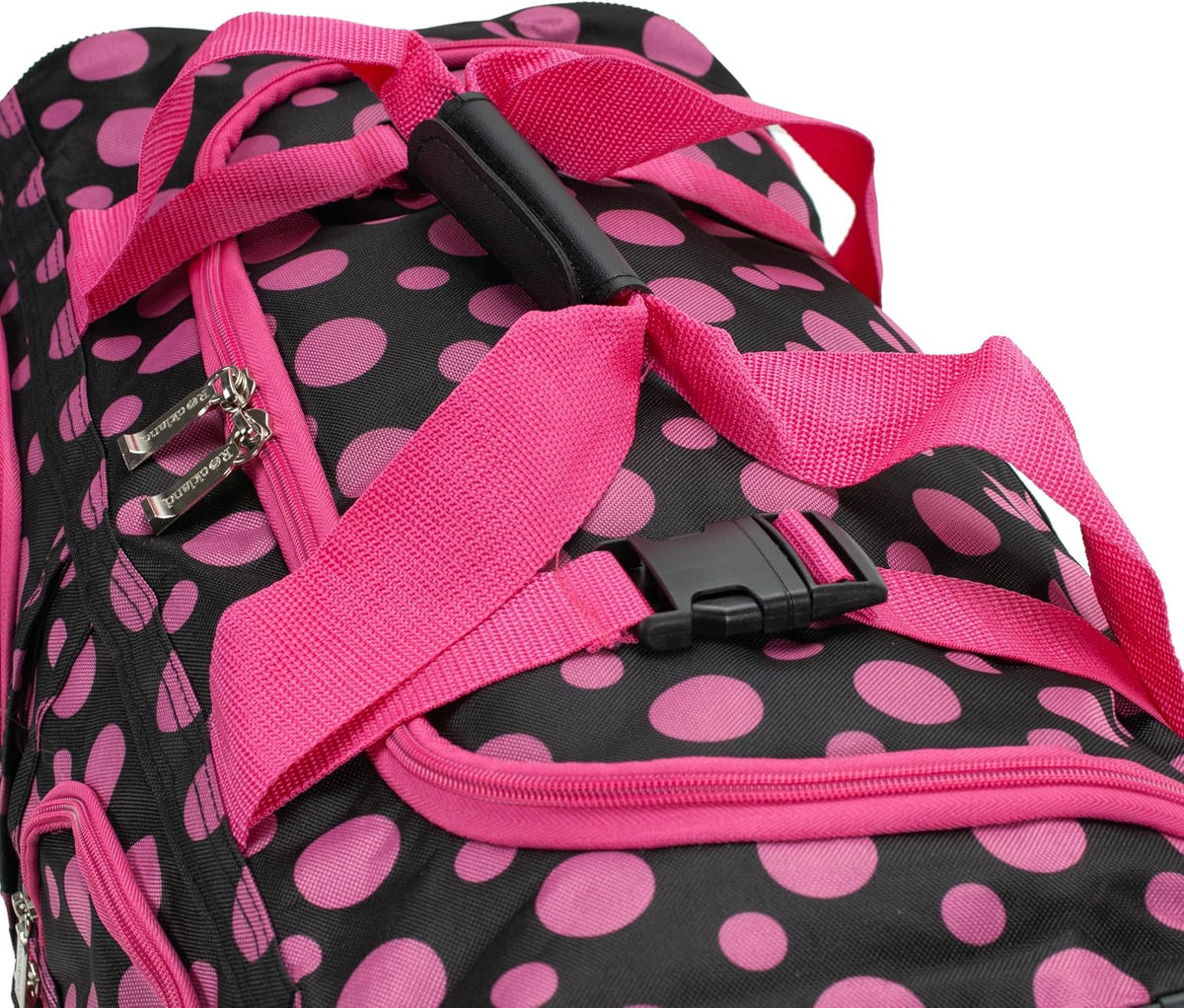 Rolling Duffel Bag, Black, 22" - Colors B