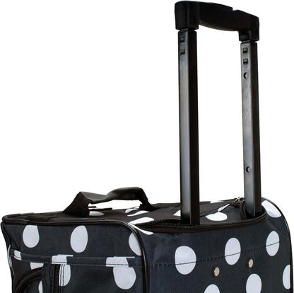 Rolling Duffel Bag, Black, 22" - Colors B