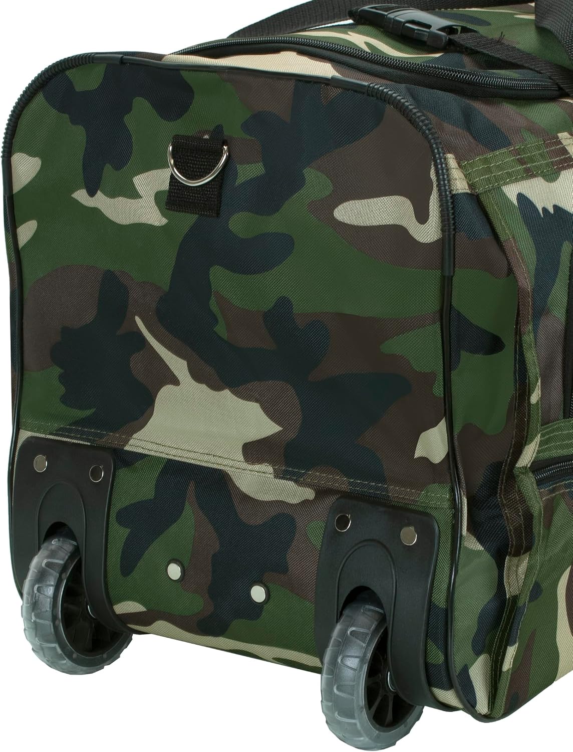 Rolling Duffel Bag, Black, 22" - Colors B