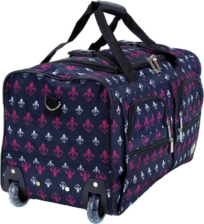 Rolling Duffel Bag, Black, 22" - Colors B