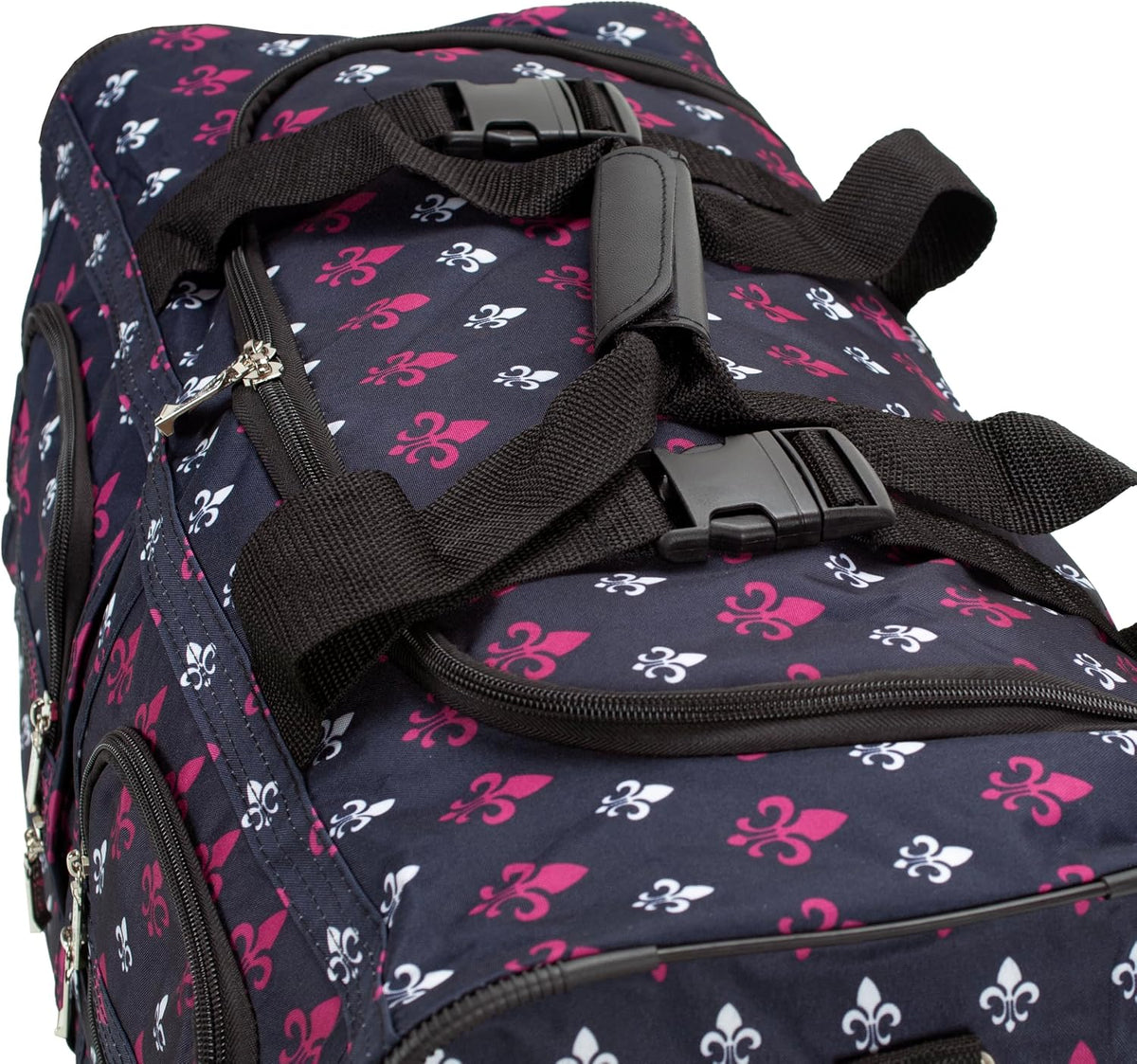 Rolling Duffel Bag, Black, 22" - Colors B