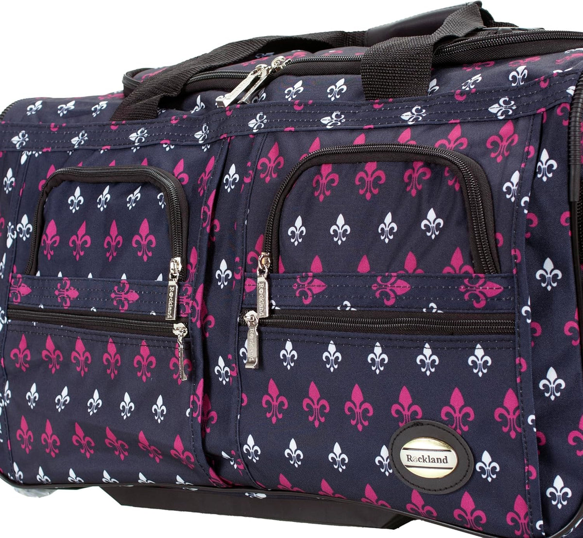 Rolling Duffel Bag, Black, 22" - Colors B