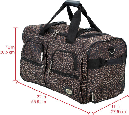 Rolling Duffel Bag, Black, 22" - Colors B
