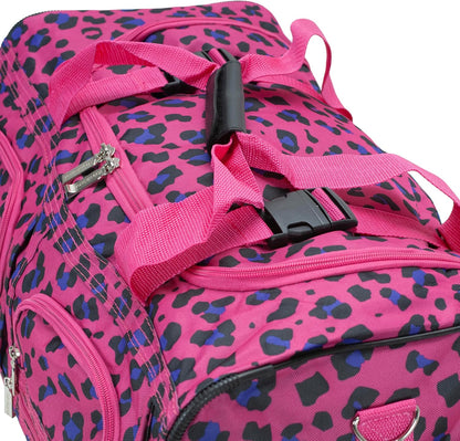 Rolling Duffel Bag, Black, 22" - Colors B