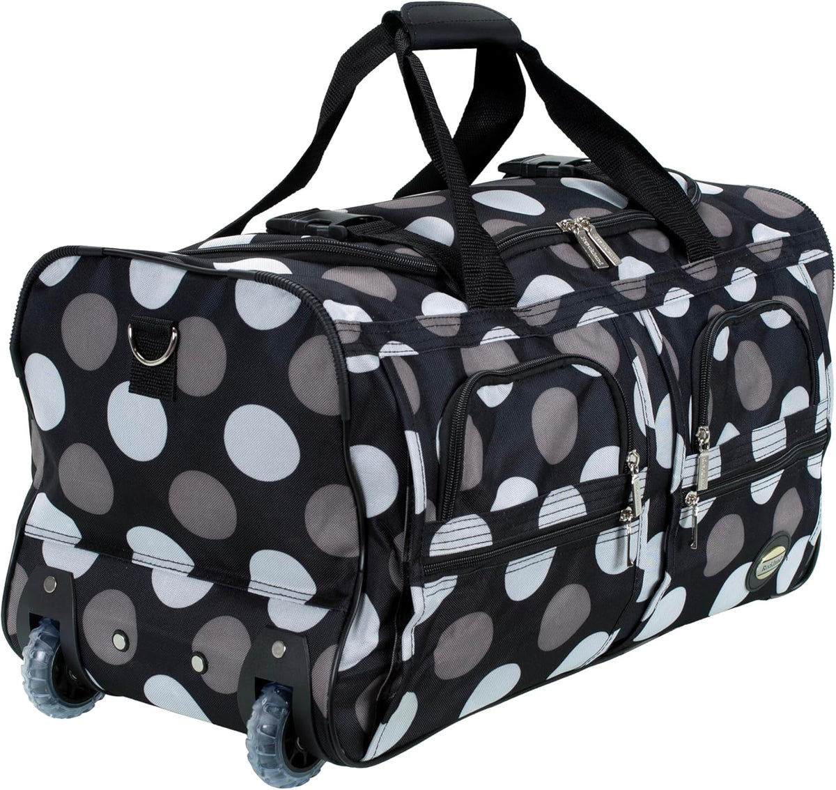 Rolling Duffel Bag, Black, 22" - Colors B