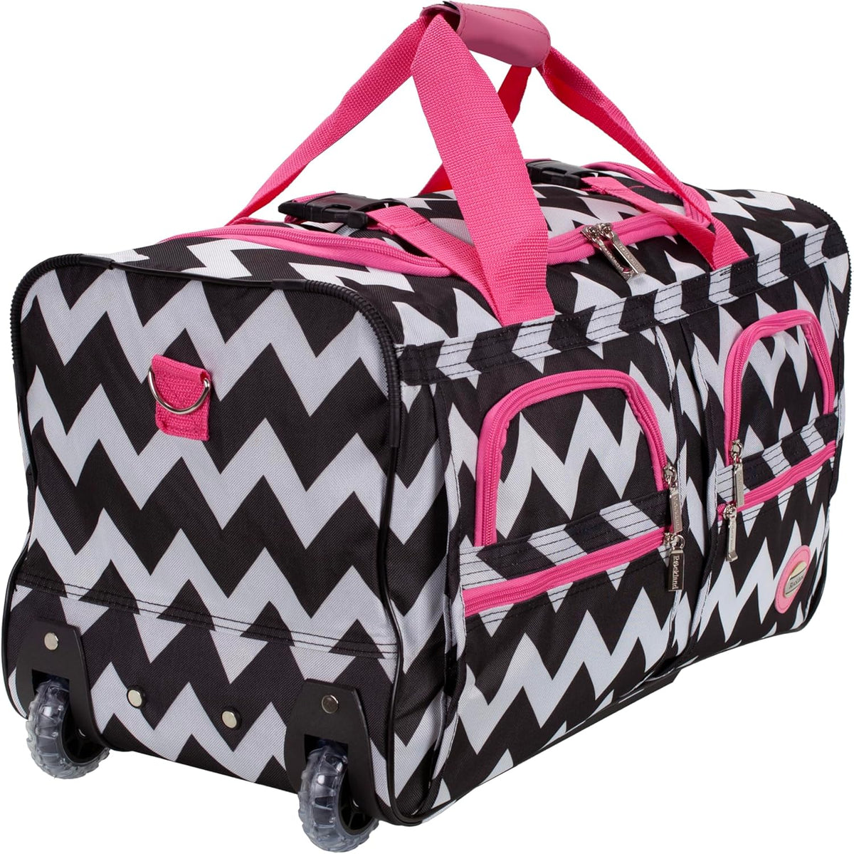 Rolling Duffel Bag, Black, 22" - Colors B