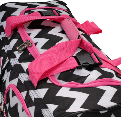 Rolling Duffel Bag, Black, 22" - Colors B