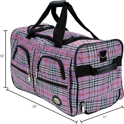 Rolling Duffel Bag, Black, 22" - Colors B
