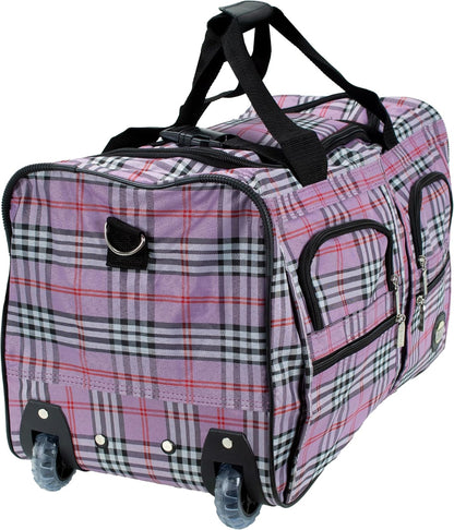 Rolling Duffel Bag, Black, 22" - Colors B