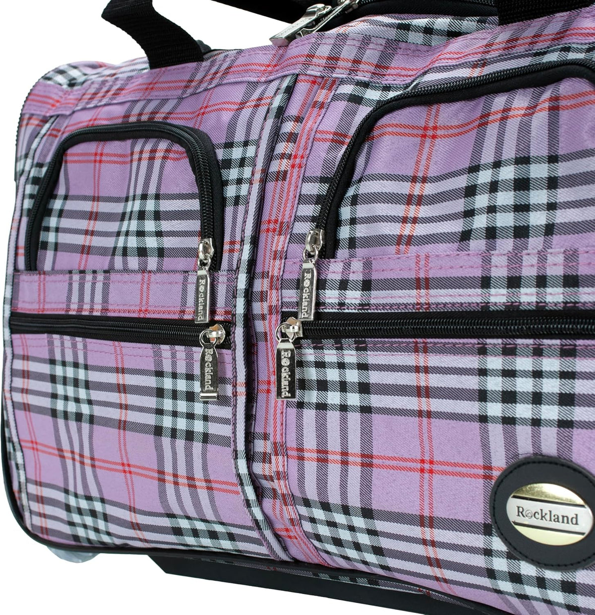 Rolling Duffel Bag, Black, 22" - Colors B