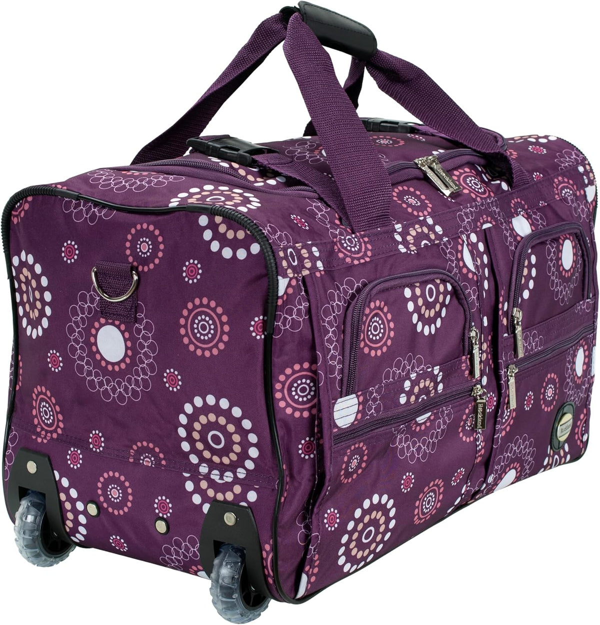 Rolling Duffel Bag, Black, 22" - Colors B