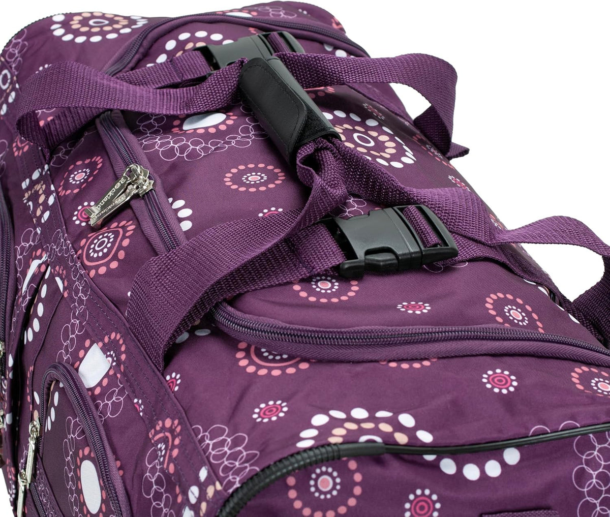 Rolling Duffel Bag, Black, 22" - Colors B