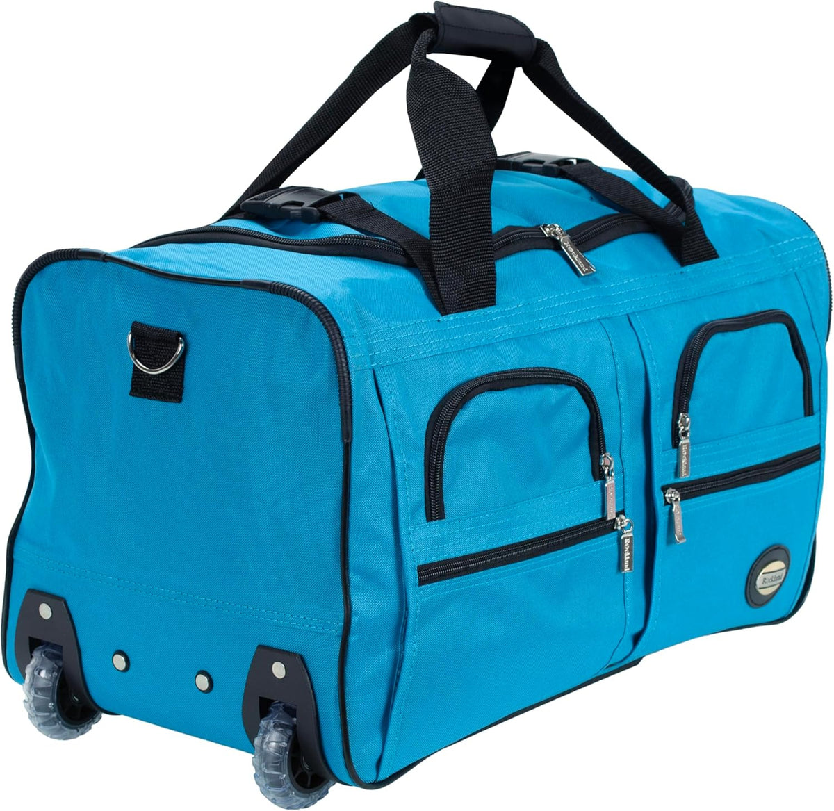 Rolling Duffel Bag, Black, 22" - Colors B