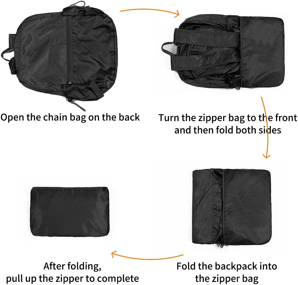 Lightweight Packable Foldable Backpack, Hiking backpack,Travel Backpack (Orange)