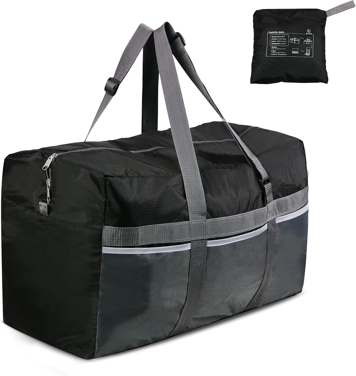 Foldable Travel Bag, Large Sports Bag, 75L/96L/100L, Lightweight Waterproof Tote Bag