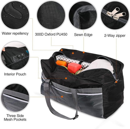 Foldable Travel Bag, Large Sports Bag, 75L/96L/100L, Lightweight Waterproof Tote Bag
