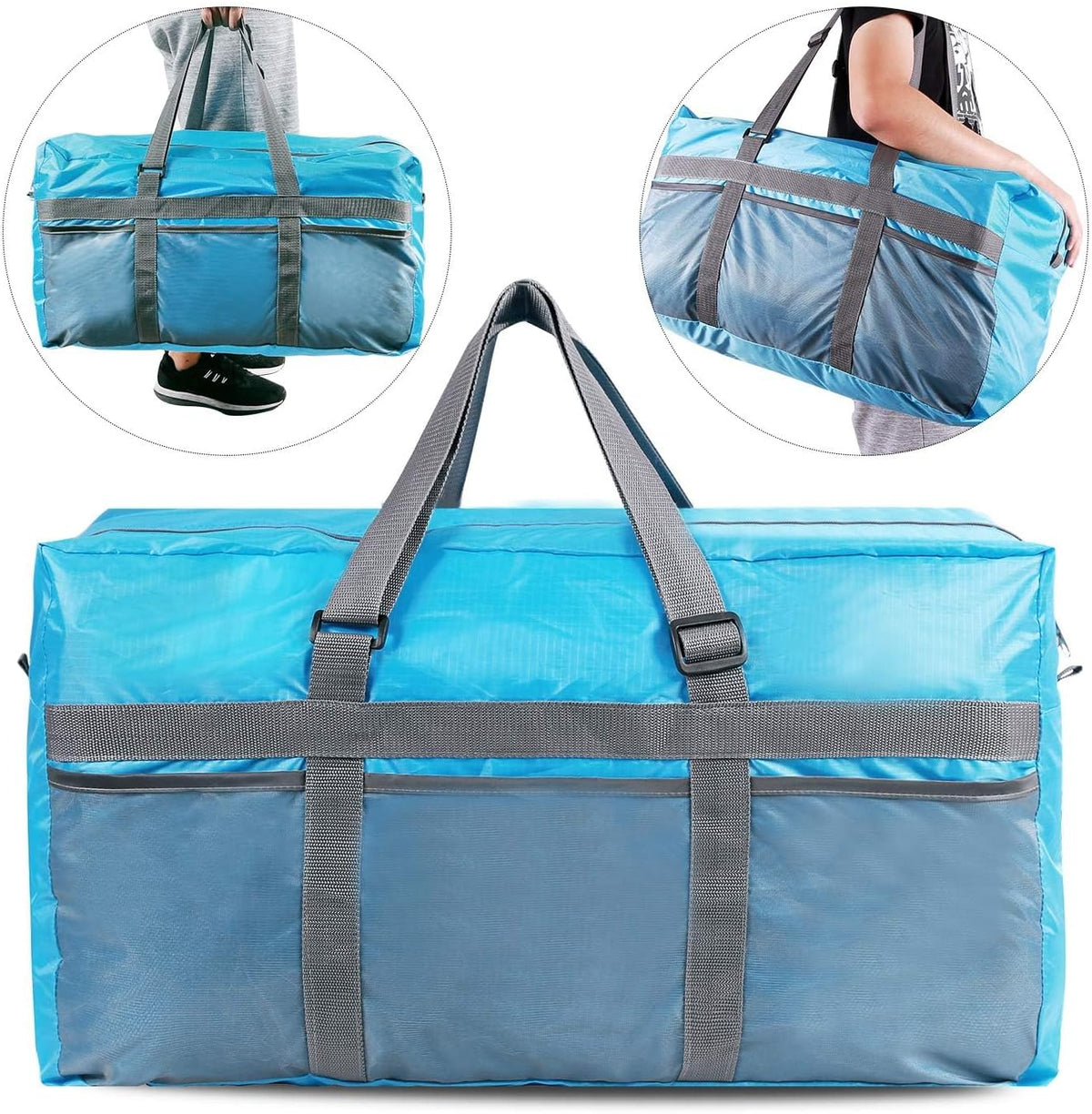 Foldable Travel Bag, Large Sports Bag, 75L/96L/100L, Lightweight Waterproof Tote Bag