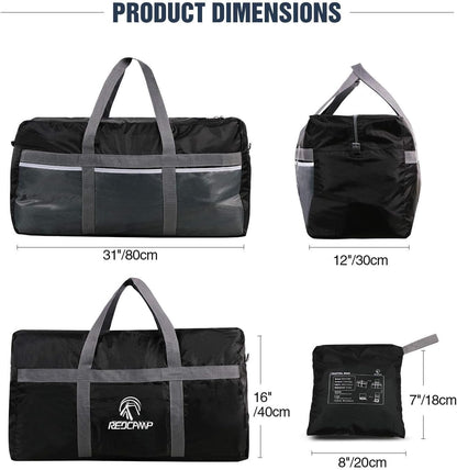 Foldable Travel Bag, Large Sports Bag, 75L/96L/100L, Lightweight Waterproof Tote Bag