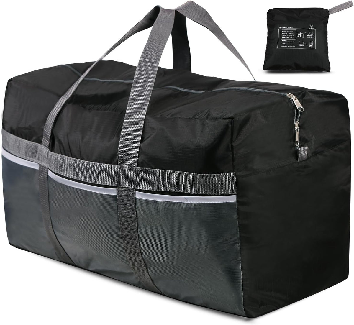 Foldable Travel Bag, Large Sports Bag, 75L/96L/100L, Lightweight Waterproof Tote Bag