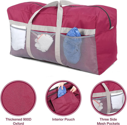 Foldable Travel Bag, Large Sports Bag, 75L/96L/100L, Lightweight Waterproof Tote Bag