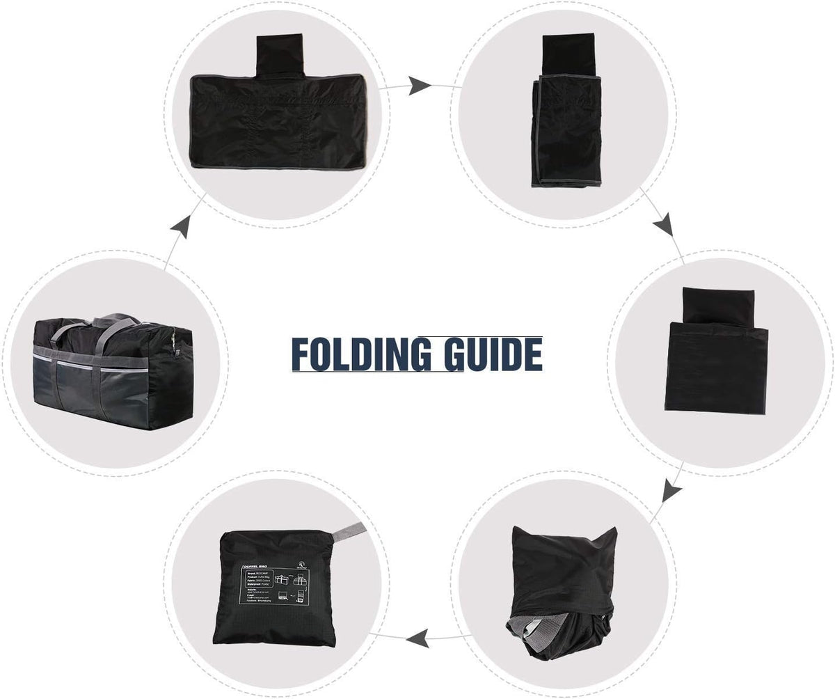 Foldable Travel Bag, Large Sports Bag, 75L/96L/100L, Lightweight Waterproof Tote Bag