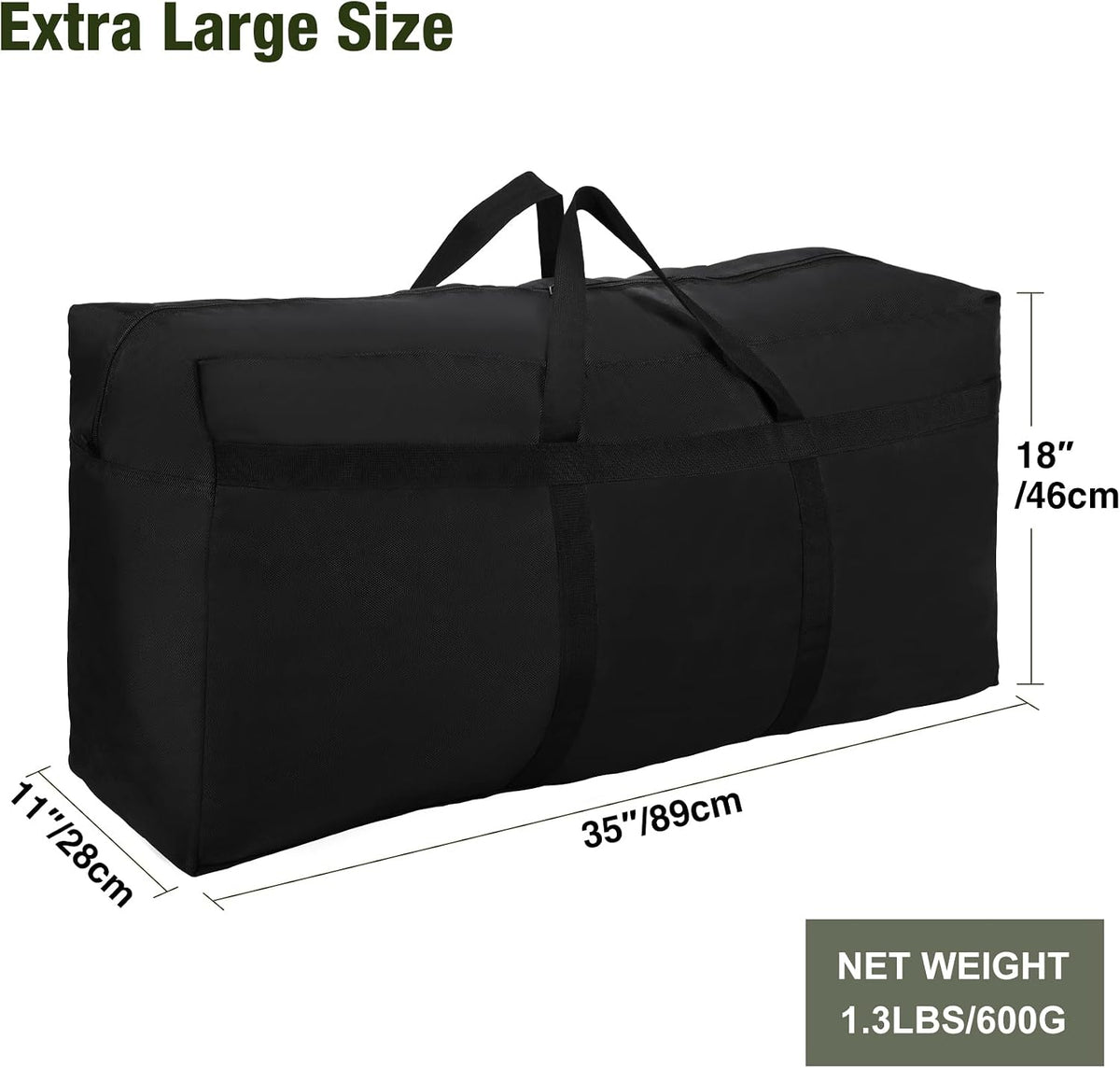 Foldable Travel Bag, Large Sports Bag, 75L/96L/100L, Lightweight Waterproof Tote Bag