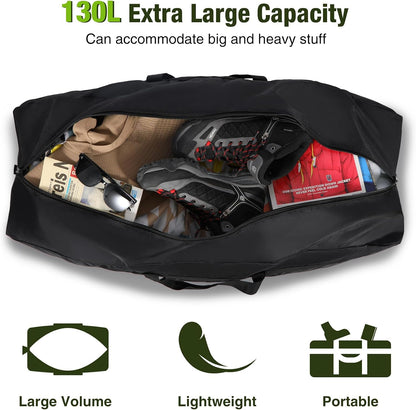 Foldable Travel Bag, Large Sports Bag, 75L/96L/100L, Lightweight Waterproof Tote Bag