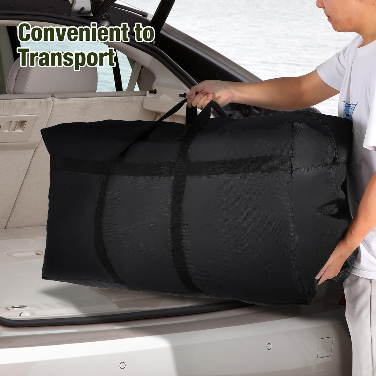 Foldable Travel Bag, Large Sports Bag, 75L/96L/100L, Lightweight Waterproof Tote Bag