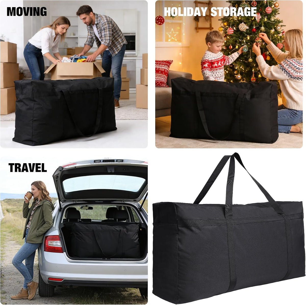 Foldable Travel Bag, Large Sports Bag, 75L/96L/100L, Lightweight Waterproof Tote Bag