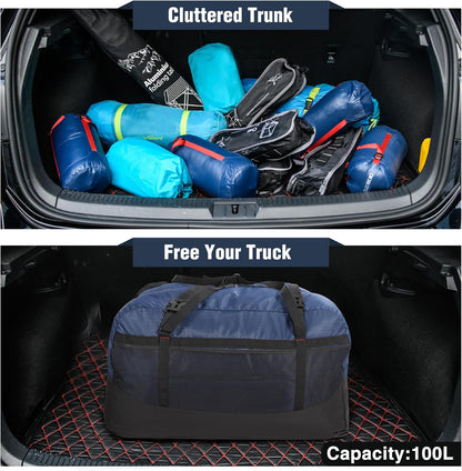 Foldable Travel Bag, Large Sports Bag, 75L/96L/100L, Lightweight Waterproof Tote Bag
