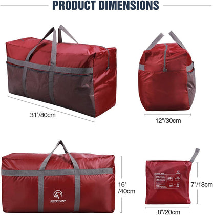 Foldable Travel Bag, Large Sports Bag, 75L/96L/100L, Lightweight Waterproof Tote Bag