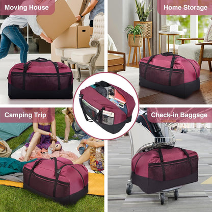 Foldable Travel Bag, Large Sports Bag, 75L/96L/100L, Lightweight Waterproof Tote Bag