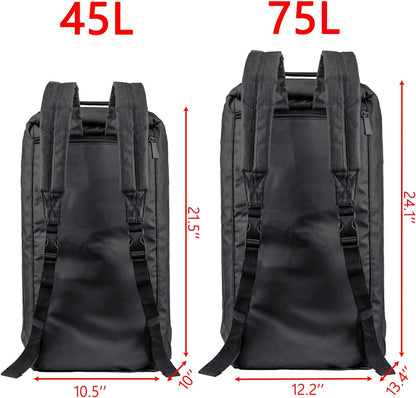 4-Way Gym Bags for Men Gym Duffle Bag Sports Duffle Bag Backpack with Shoe Compartment & Wet Pocket