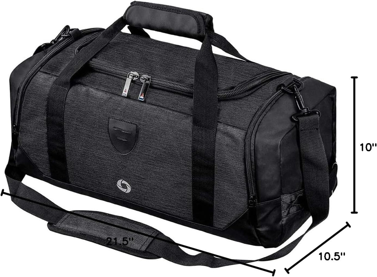 4-Way Gym Bags for Men Gym Duffle Bag Sports Duffle Bag Backpack with Shoe Compartment & Wet Pocket