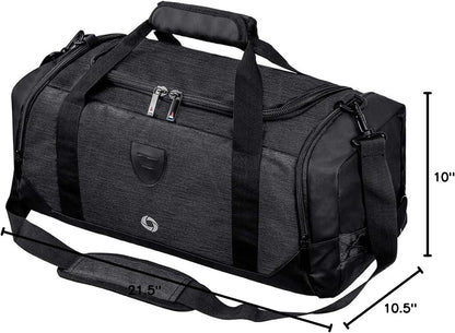 4-Way Gym Bags for Men Gym Duffle Bag Sports Duffle Bag Backpack with Shoe Compartment & Wet Pocket