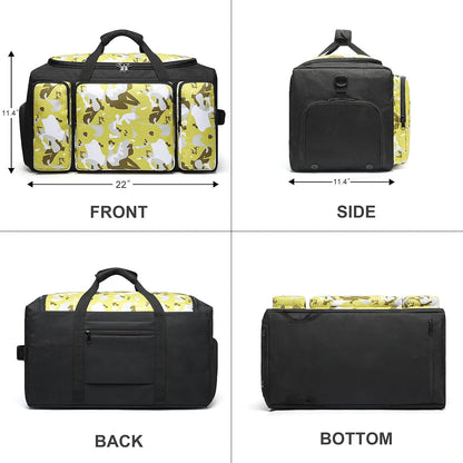 4-Way Gym Bags for Men Gym Duffle Bag Sports Duffle Bag Backpack with Shoe Compartment & Wet Pocket