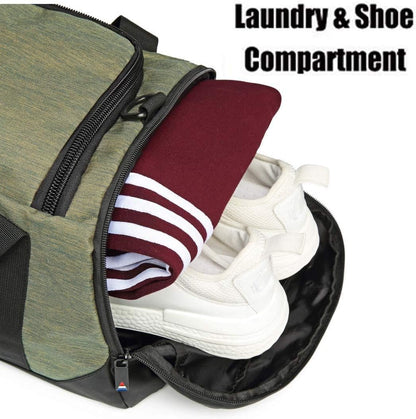 4-Way Gym Bags for Men Gym Duffle Bag Sports Duffle Bag Backpack with Shoe Compartment & Wet Pocket