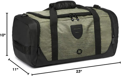 4-Way Gym Bags for Men Gym Duffle Bag Sports Duffle Bag Backpack with Shoe Compartment & Wet Pocket