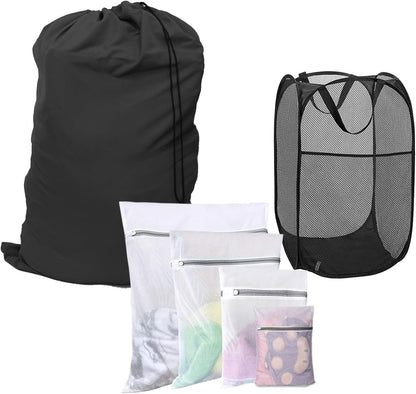 Extra Large Laundry Bag 30"x40" - 3 Pack Drawstring Dirty Clothes Bag, Large Mesh Travel Laundry Bags Fit a Laundry Basket, Durable Washable Storage for College Dorm Apartment (Mixed Colors)