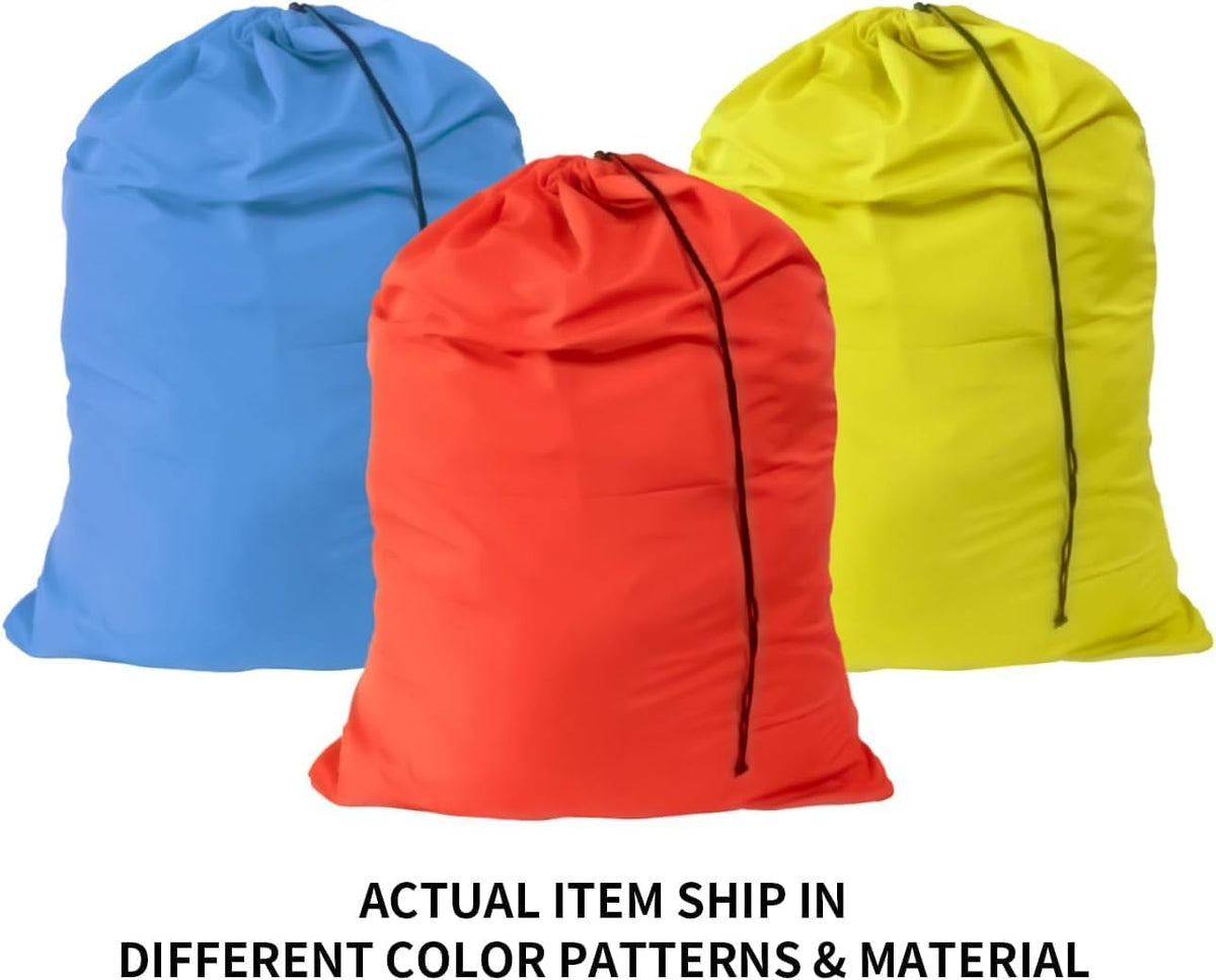 Extra Large Laundry Bag 30"x40" - 3 Pack Drawstring Dirty Clothes Bag, Large Mesh Travel Laundry Bags Fit a Laundry Basket, Durable Washable Storage for College Dorm Apartment (Mixed Colors)
