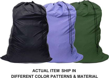 Extra Large Laundry Bag 30"x40" - 3 Pack Drawstring Dirty Clothes Bag, Large Mesh Travel Laundry Bags Fit a Laundry Basket, Durable Washable Storage for College Dorm Apartment (Mixed Colors)