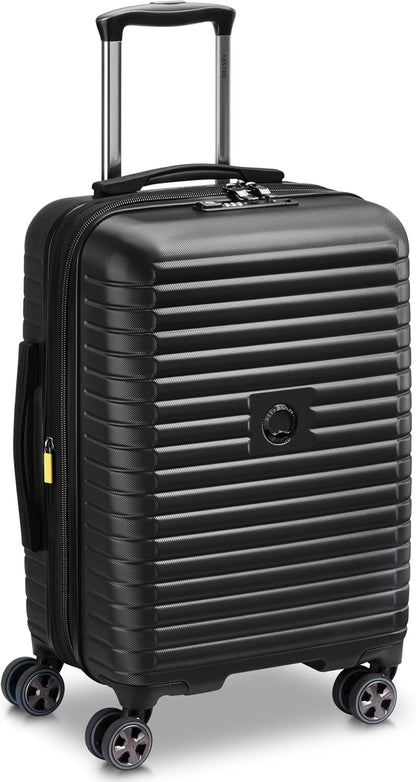 DELSEY PARIS Cruise 3.0 Hardside Underseater Carry On Luggage with 2 Wheels, Black