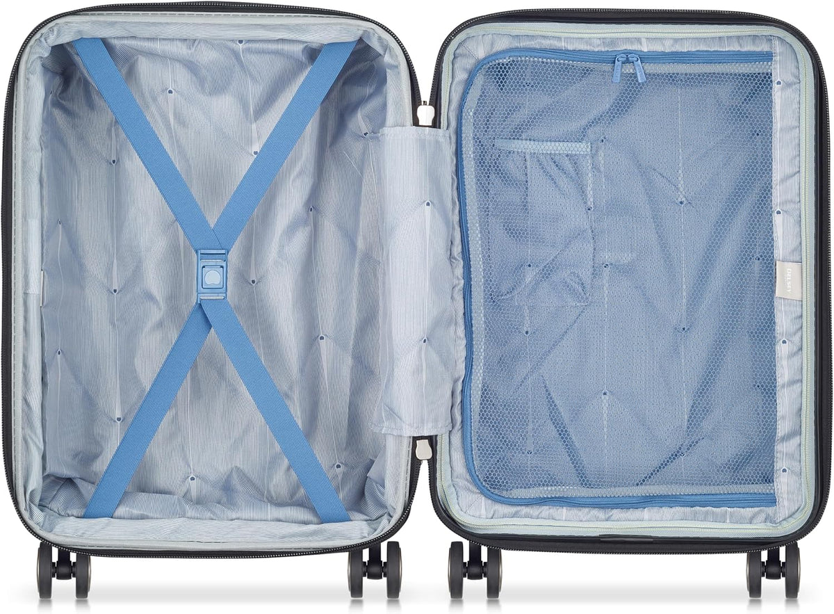 DELSEY PARIS Cruise 3.0 Hardside Underseater Carry On Luggage with 2 Wheels, Black
