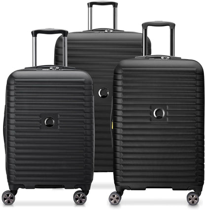 DELSEY PARIS Cruise 3.0 Hardside Underseater Carry On Luggage with 2 Wheels, Black