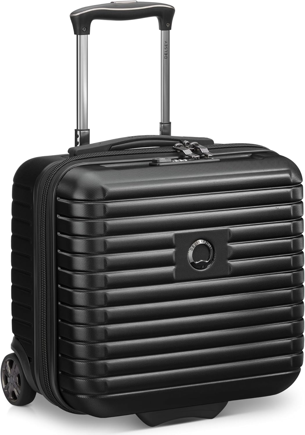 DELSEY PARIS Cruise 3.0 Hardside Underseater Carry On Luggage with 2 Wheels, Black
